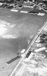 Aerial view of the airfield at G�rries in the early 1920ies