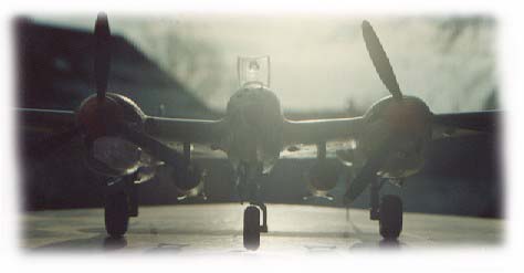 1:48 P-38 Lightning von Monogram. Erbauer: Achim Engels.