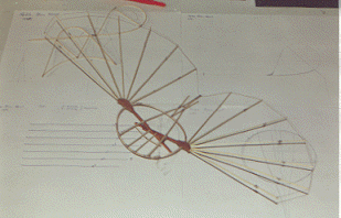 The final shape of the wings will be provided by the flying and landing wires.